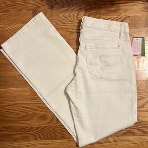 NWT Lilly Pulitzer Bootcut White Jeans